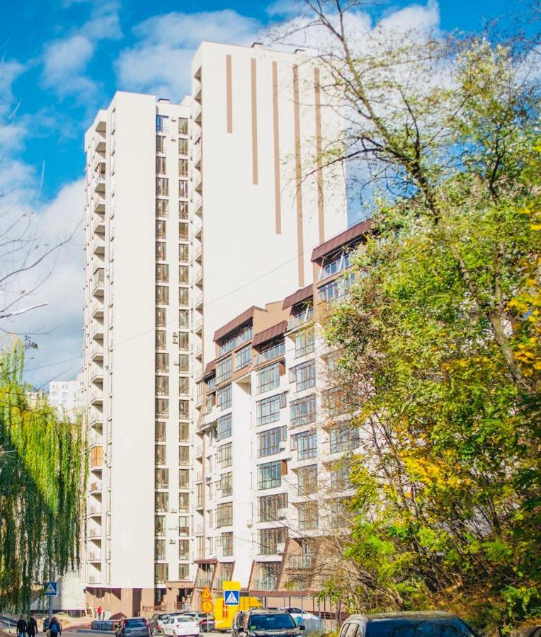 Панорамные Апартаменты В Новом Доме Kijów Zewnętrze zdjęcie
